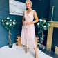 Kari Occasion Tulle Midi Dress Blush