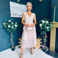 Kari Occasion Tulle Midi Dress Blush
