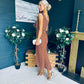 Jovi Tie Shoulder Square Neck Midi Dress Polka Coco