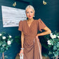 Drew Puff Sleeve Midi Dress Polka Coco