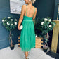 Ally Occasion Tulle Midi Dress Emerald