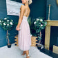 Ally Occasion Tulle Midi Dress Blush