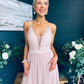 Ally Occasion Tulle Midi Dress Blush