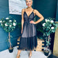 Ally Occasion Tulle Midi Dress Black