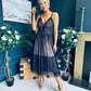 Ally Occasion Tulle Midi Dress Black