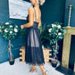 Ally Occasion Tulle Midi Dress Black