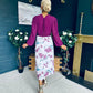 Terrie Plunge Neck Midi Dress Berry