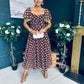 Aoibhe Detailed Midi Dress Coco Polka M
