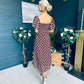 Aoibhe Detailed Midi Dress Coco Polka M
