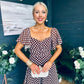 Aoibhe Detailed Midi Dress Coco Polka S