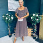 Aoibhe Detailed Midi Dress Coco Polka S