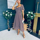 Aoibhe Detailed Midi Dress Coco Polka S