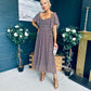 Aoibhe Detailed Midi Dress Coco Polka S