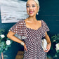 Aoibhe Detailed Midi Dress Coco Polka S