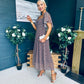 Aoibhe Detailed Midi Dress Coco Polka S