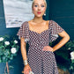Aoibhe Detailed Midi Dress Coco Polka S