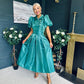 Felicity Detailed Occasion Midi Dress Forest