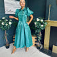 Felicity Detailed Occasion Midi Dress Forest