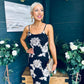 Clarice Detailed Occasion Dress Black/Gold
