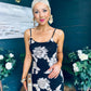 Clarice Detailed Occasion Dress Black/Gold
