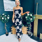 Clarice Detailed Occasion Dress Black/Gold