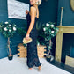 Clarice Detailed Occasion Dress Black/Black