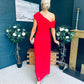 Vienna Occasion Maxi Mech Dress Red