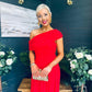 Vienna Occasion Maxi Mech Dress Red
