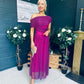 Vienna Occasion Maxi Mech Dress Violet