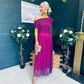 Vienna Occasion Maxi Mech Dress Violet