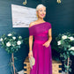 Vienna Occasion Maxi Mech Dress Violet