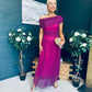 Vienna Occasion Maxi Mech Dress Violet