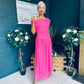 Vienna Occasion Maxi Mech Dress Pink