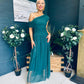 Vienna Occasion Maxi Mech Dress Forest