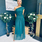 Vienna Occasion Maxi Mech Dress Forest