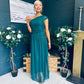 Vienna Occasion Maxi Mech Dress Forest