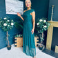 Vienna Occasion Maxi Mech Dress Forest