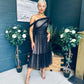 Suzan Occasion Tulle Midi Dress Black