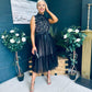 Annabelle Occasion Tulle Midi Dress Black