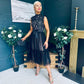 Annabelle Occasion Tulle Midi Dress Black