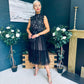 Annabelle Occasion Tulle Midi Dress Black