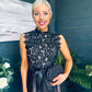 Annabelle Occasion Tulle Midi Dress Black