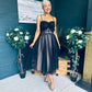 Maire Occasion Tulle Midi Dress Black