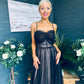 Maire Occasion Tulle Midi Dress Black