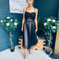 Maire Occasion Tulle Midi Dress Black
