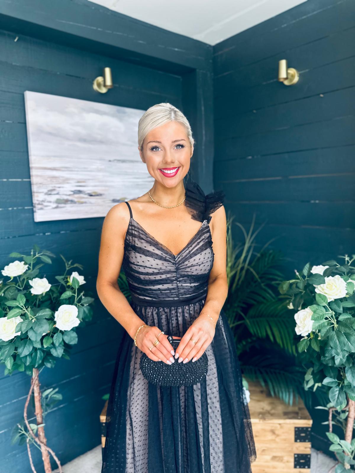 Dolly Occasion Tulle Midi Dress Black