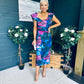 Jasmin Detailed Midi Dress Navy