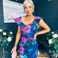 Jasmin Detailed Midi Dress Navy