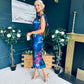 Jasmin Detailed Midi Dress Navy