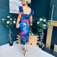 Jasmin Detailed Midi Dress Navy